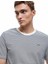 Slim Fit Kısa Kollu Bisiklet Yaka Çizgili Tişört 1