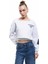 Kayık Yaka Baskılı Crop Sweashirt 3