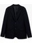 Pike Kumaş Uzun Kollu Kapaklı Cep Detaylı Düğmeli Slim Fit Mono Yaka Blazer Ceket 1