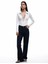 Fermuarlı Slim Fit Gömlek Yaka Kaşkorse Uzun Kollu Tişört 2
