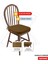 6'lı Standartfit Oval Sandalye Minderi Fermuarlı Yıkanabilir Kılıf Bağcıklı Su ve Yağ Itici 42 x 42 x 5 Kahverengi 2