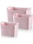 3'lü Renkli Eyfel Desenli Çok Amaçlı Şeffaf Plastik Organizer Set 1