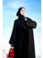 Dantelli Siyah Kemerli Elbise (Ferace Hariç) 5