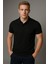 Kaelaurean Erkek Polo Yaka T-Shirt Çekmeyen Pamuklu Kumaş Slim Fit Dar Kesim Kıvrılmazyaka 1