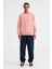 Naıve Dokuma Comfort Fit Baskılı Yuvarlak Yaka Pembe Sweatshirt 2