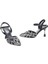 PS-33350 8,5 cm Topuklu Kadın Taşlı Arkası Açık Stiletto Abiye Ayakkabı 3