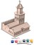 3D Ahşap Boyama Seti Kız Kulesi 9787 3