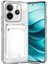 Xiaomi Redmi Note 14 4g Kılıf Kartlıklı Kamera Çıkıntılı Şeffaf Darbe Korumalı Kart Bölmeli Kapak 1