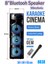 8838 Dj Party Speaker | 8'' Üç Yollu Bluetooth Ses Sistemi | Ekstra Baslı Taşınabilir Müzik Arabası 1