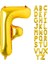1 Adet 16 Inç 36 cm F Harf Gold Folyo Balon 1
