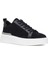 Kadın Lacivert Bağcıklı Kalın Tabanlı Süet Deri Sneaker 3