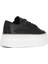 Kadın Siyah Bağcıklı Kalın Tabanlı Deri Sneaker 5