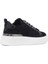 Kadın Lacivert Bağcıklı Kalın Tabanlı Süet Deri Sneaker 5