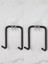 Ikili Yapışkanlı Çift Kancalı Banyo Mutfak Askısı Metal Askılık Duvar Askı Organizer 1