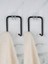 Ikili Yapışkanlı Çift Kancalı Banyo Mutfak Askısı Metal Askılık Duvar Askı Organizer 2
