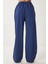 Soluk Efektli Geniş Paça Denim Palazzo Pantolon 5