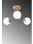 Modern Gold Kasa Byaz Cam 3 Lü Avize 1