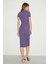 Phuket Slim Fit Mor Elbise 5