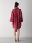 Bordo Flam Keten Kimono Gömlek 2