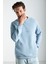 Clınt Erkek Cep Detaylı Mavi Sweatshirt 4