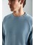 Clınt Erkek Cep Detaylı Mavi Sweatshirt 5