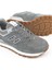 102 19253-G Deri Koyu Gri Kadın Sneaker 4