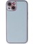 Newface iPhone 14 Plus Kılıf Coco Deri Silikon Kapak - Sky Blue 1