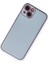 Newface iPhone 14 Plus Kılıf Coco Deri Silikon Kapak - Sky Blue 2