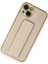 Newface iPhone 14 Plus Kılıf Coco Deri Standlı Kapak - Gold 2