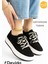Kadın Siyah Spor Ayakkabı Günlük Rahat Air Taban Sneaker N150 1