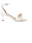 Lillianna Beyaz Dore Tokalı Topuklu Sandalet Tek Bant Kadın Ayakkabı 3