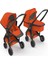 2'si 1 Arada Set - Bebek Arabası - Turuncu 2