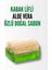 Kabak Lifli Aloe Vera Özlü Doğal Sabun 1