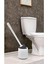 Sas Haus Silikon Wc Tuvalet Banyo Fırçası Klozet Fırçası Beyaz 1