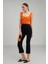 Betty Crop Slim Fit Siyah Pantolon 1