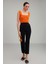 Betty Crop Slim Fit Siyah Pantolon 2
