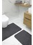Favora 2li Kaydırmaz Banyo Paspası Antrasit 1