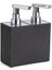 System 2'li Sıvı Sabunluk Siyah/krom Renk 189X88X146 mm 1