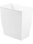 (White) - Mono Wastebasket Trash Can - Rectangular, White 1