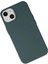 Newface iPhone 14 Plus Kılıf Nano Içi Kadife Silikon - Koyu Yeşil 3