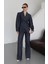 Lacivert Balon Kol Ceket Pantolon Takım 1