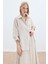 Kol Detaylı Salaş Gömlek - Bej 2
