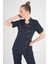 Aylu Model Soft Likra Lacivert Doktor Hemşire Hastane Scrubs Üniforma Takımı 5