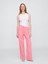 Kadın Açık Pembe Desenli Poplin Pijama Altı 1