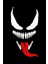 Sticker Venom Motorsiklet,kask,laptop,motor ve Oto Araç Sticker 11 x 20 cm Beyaz 1