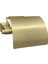 System Bowlıne Kapaklı Tuvalet Kağıtlığı Mat Altın 92X95X157 mm Renksiz Tek Ebat BA1001 010 Bb 1