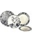 Zm Decor Siyah Leopar 24 Parça Tabak Seti 1