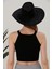 Siyah Fitted/vücuda Oturan Iki Omuzu Açık Miami Fitilli Esnek Örme Bluz 8