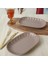 Keramika Mat Toprak Taupe Badem Kayık Tabak 25 cm 2 Adet 977 1
