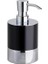 System Tezgah Üstü Sıvı Sabunluk 250 ml Krom-Siyah Renk 160X80X103 mm Krom Tek Ebat BA2005 006 Cr-A 1